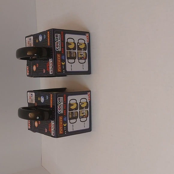 PAC-MAN COLOR CHANGE MUGS CUPS  SET 2 - Picture 3 of 3